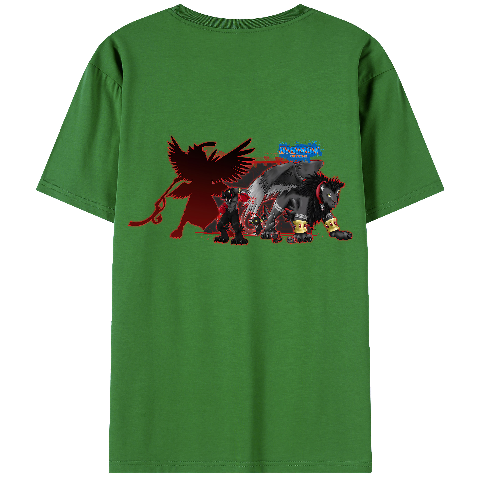 （画像用） Digimon デジタルモンスター/デジモン レディース半袖Tシャツ(バックプリント)